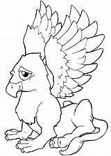 Griffin Coloring Pages Print sketch template