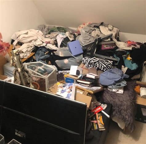 woman s messy room transformation shows the reality of living with