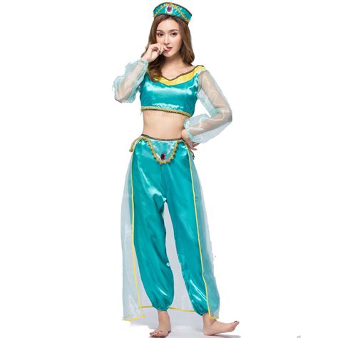 m xl sexy allah light jasmine costume adult sexy arabian princess dance