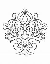 Pattern Damask Stencils Printable Stencil Patterns Designs Template Outline Templates Patternuniverse Diy Wall Coloring Moroccan Paint Print Painting Crafts Cut sketch template