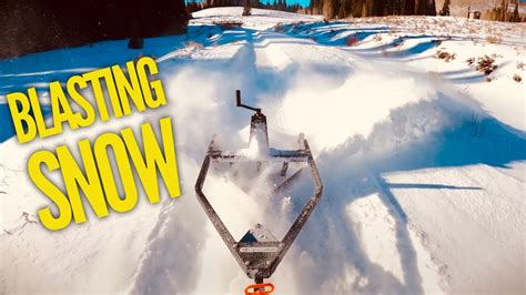 clearing snow   sno blaster   clearing snow   trail youtube
