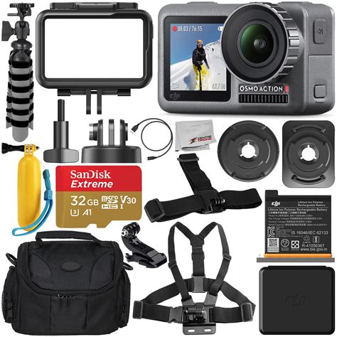dji osmo action  camera  gb starter accessory bundle includes sandisk extreme gb