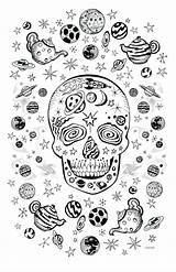 Coloring Bacteria Pages Designlooter Dia Muertos Halloween Space Print Made 88kb 1500px Template sketch template