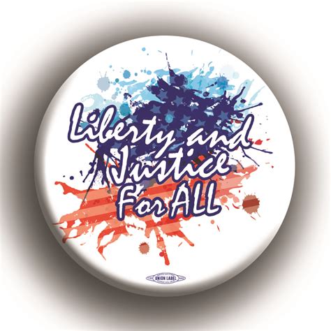 liberty and justice for all 2 25 button bt55097
