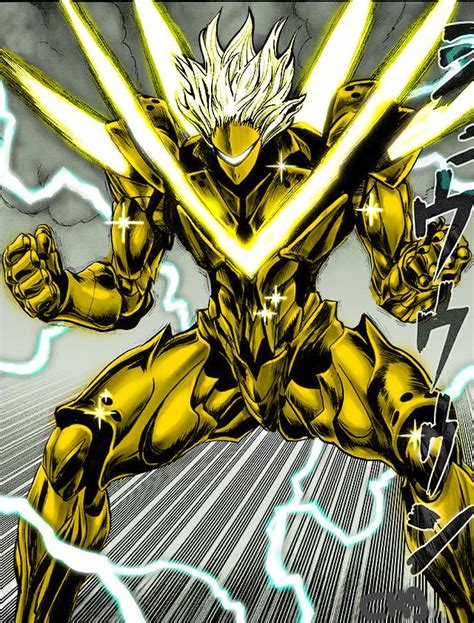 colored  favorite hero drive knight gold onepunchman