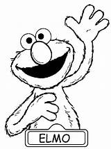 Coloring Raise Elmo Hand Pages Sesame Street Greeting Clipart Color Play Printable His Doh Drawing Grover Gremlins Baby Coloring4free Monster sketch template