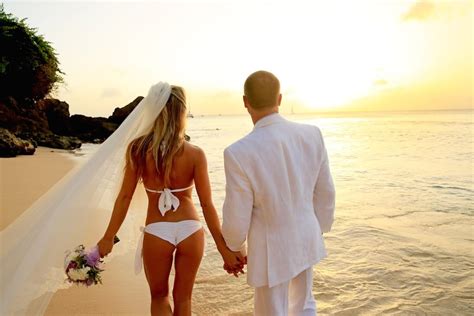 bridal bikinis for your honeymoon getaway beach wedding tips