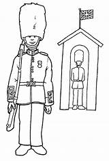 Changing Guard Coloring sketch template