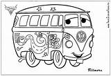 Cars Coloring Pages Disney Car Hippie Bus Van Vw Coloriage Drawing Mcqueen Volkswagen Lightning Printable Sprint Print Color Dessin Guido sketch template