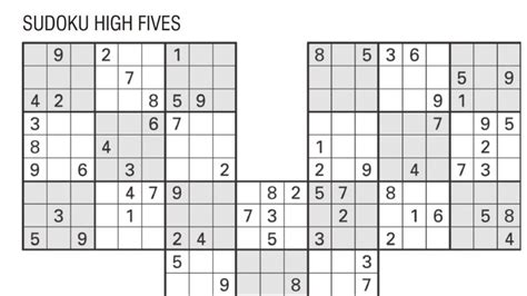 sudoku high fives educative printable sudoku printables