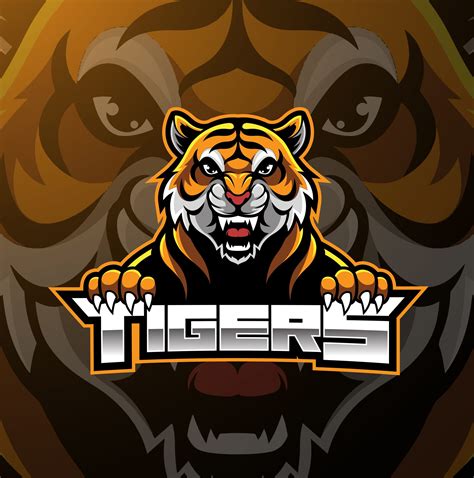 tiger logo mascot graphicsfamily