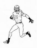 Coloring Nfl Football Pages Player Players Drawing Printable Color Scoring Touch Down American Coloring4free Kids Colorluna Wilson Russell Drawings Print sketch template