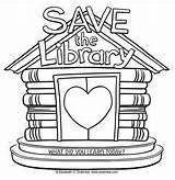 Library Coloring Pages Week Dulemba sketch template