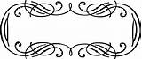 Calligraphy Clipart Clip Cliparts Library Vectores Frame Vintage sketch template