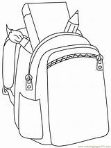 Backpack sketch template