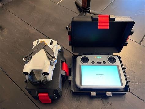 dji mini  pro drone  controller hard shell cases  model  printable cgtrader
