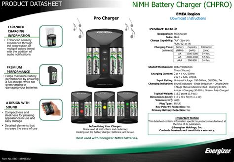 nimh battery charger chpro energizer technical information manualzz
