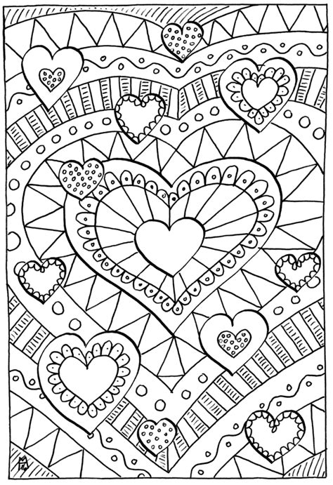adult coloring book pages heart coloring pages love coloring