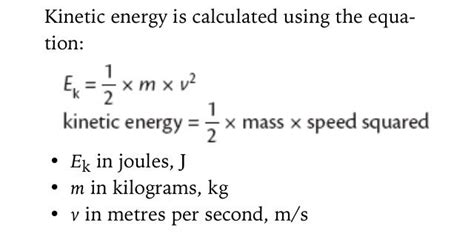 updated learning formula  kinetic energy chemistry