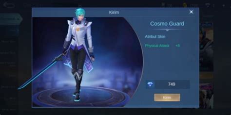 buy skin cosmo guard special skin ling mobile legends  complete