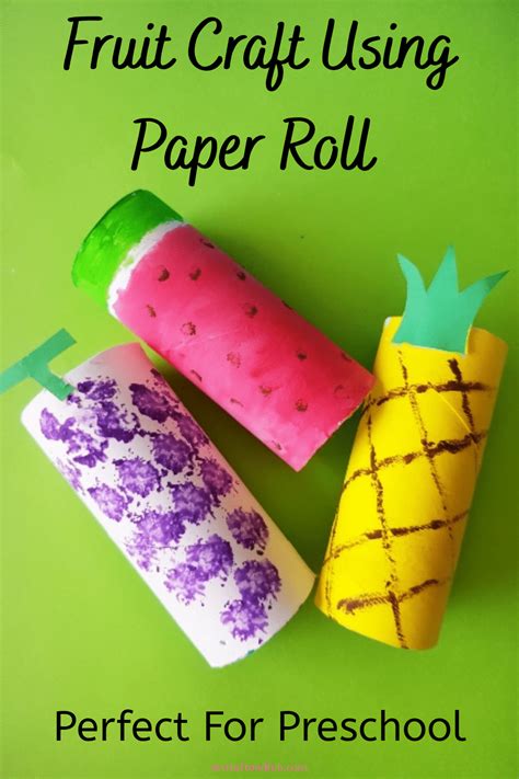 fruit craft  paper roll