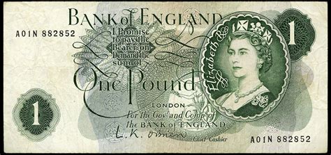 Bank Of England 1 Pound 1960 Cadillac
