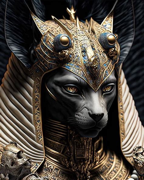 Ancient Egyptian Goddess Egyptian Mythology Egypt Concept Art Cat