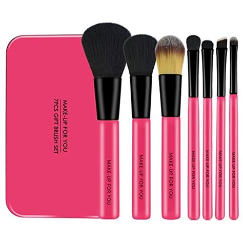dasior portable makeup brush sets travel cosmetics kits with tin box