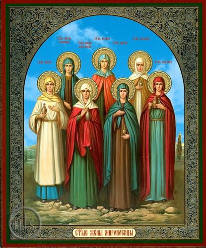 holy women  byzantine icon   holy women bearing mhyr dah
