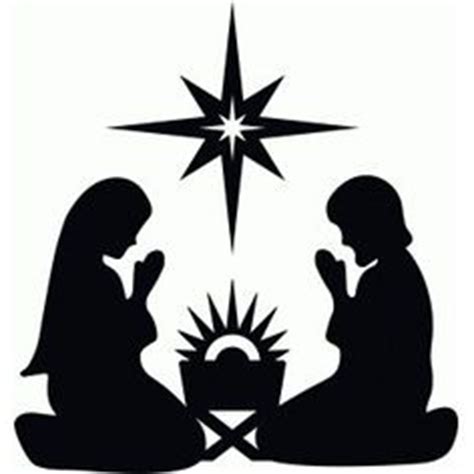 printable nativity silhouette  getdrawings