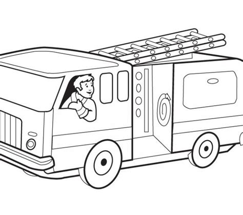 printable fire truck coloring pages  getcoloringscom
