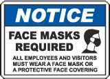 bilingual  wear  face mask sign dbi