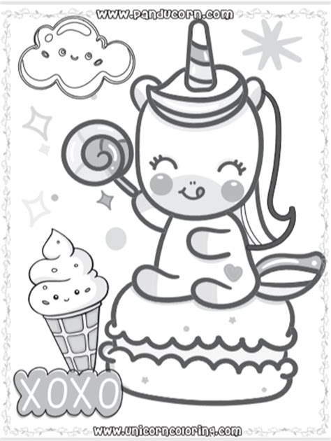 coloring pages unicorn ice cream idalias salon