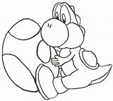 Yoshi Coloring Pages Egg Getcolorings Printable Color Print sketch template