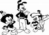 Coloring Animaniacs Netflix Llegan Los Pages Wecoloringpage Dot sketch template