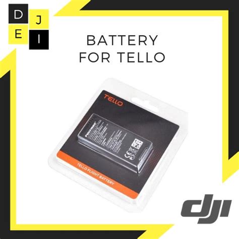 jual dji tello flight battery lithium ion battery  mah batre original tello  lapak deji