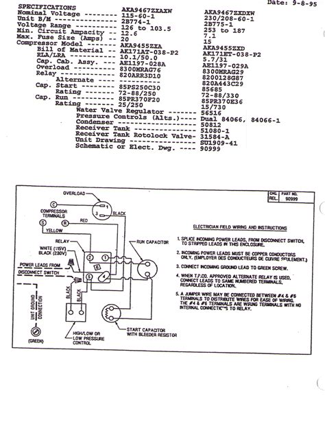 tecumseh compressor wiring diagram fab care
