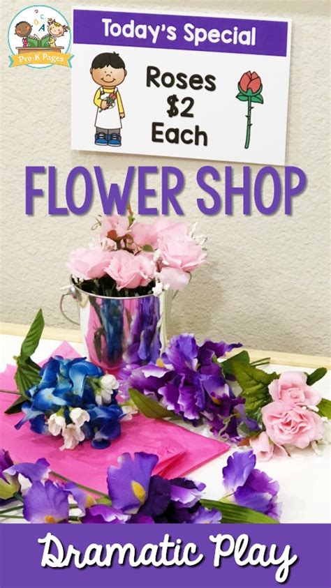 flower shop dramatic play theme  preschool