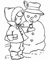 Pipe Snowman Drawing Smoking Coloring Christmas Little Kid Give Line Gave Mr Children Kids Color Getdrawings sketch template
