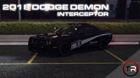 dodge demon police interceptor fivem ready  dated video youtube