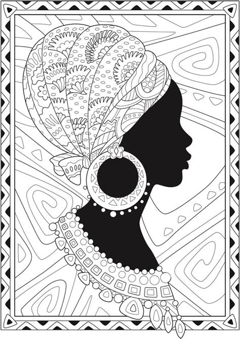 african queen black queen coloring pages