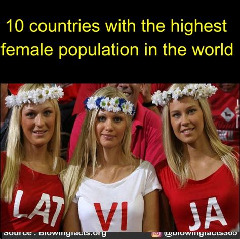 10 Countries With The Highest Female Population In The World Country