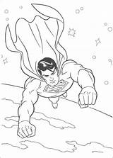 Superman Volando Espacio sketch template