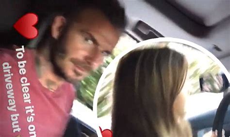 david beckham teaches daughter harper 6 how to drive his car daily mail online