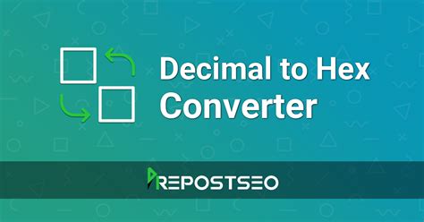 decimal  hex decimal  hexadecimal converter