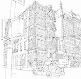 City York Coloring Pages Skyline Getcolorings Colori Printable Color sketch template