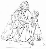 Bambini Colorare Gesù Disegni Pasqua Coloritura Persone Blogmamma Religioso Soggetto Depositphotos sketch template