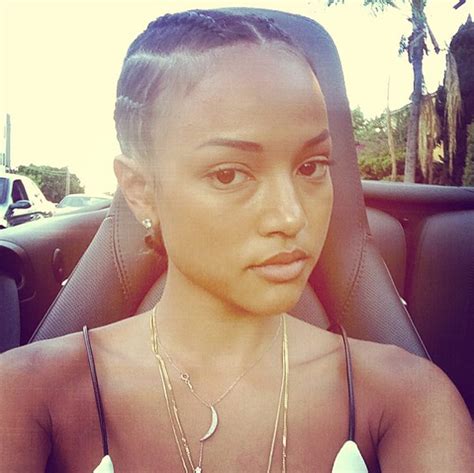 karrueche tran s cornrows — instagram selfie shows off new hairstyle hollywood life