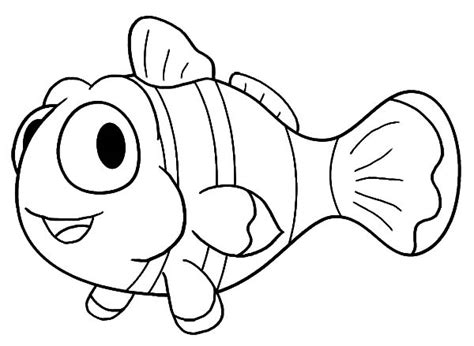 nemo clown fish coloring page coloring pages