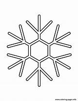 Stencil Snowflake Coloring Printable Pages sketch template